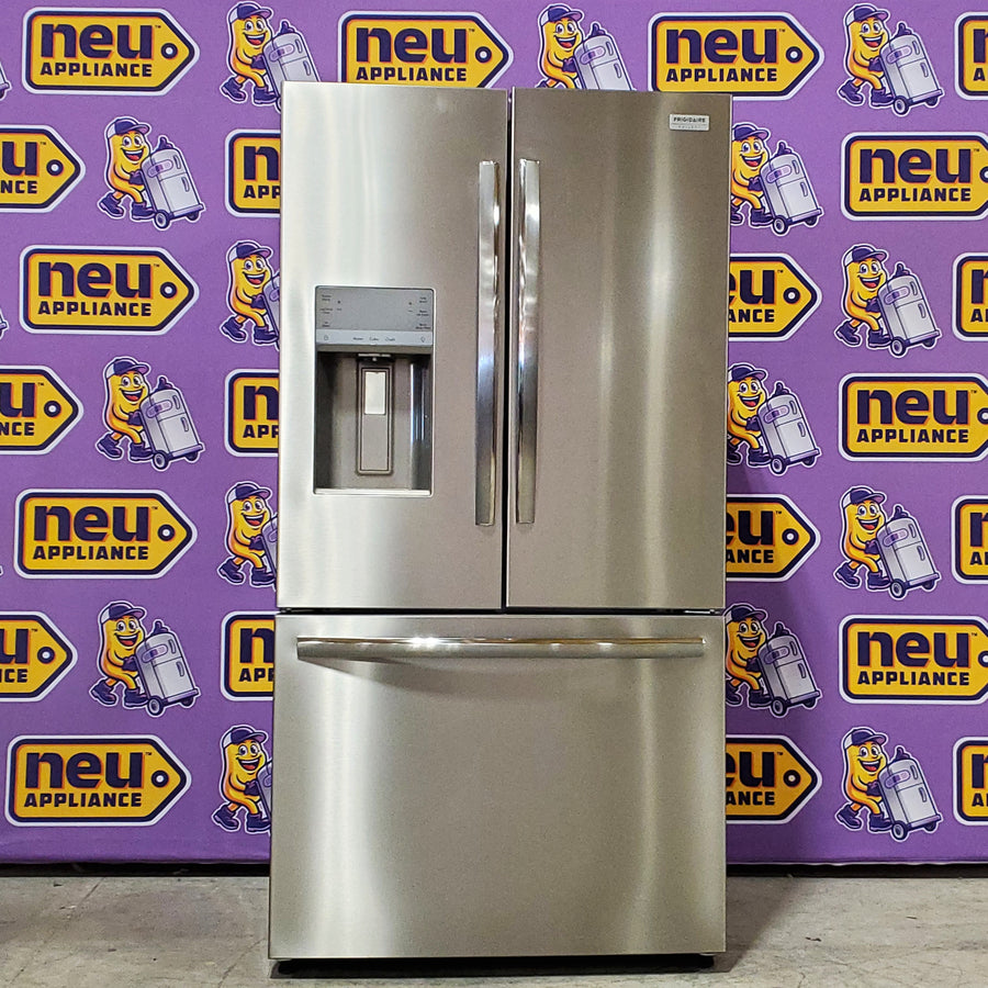 Frigidaire 27.8-cu ft ENERGY STAR French Door Refrigerator with Dual Ice Maker in Fingerprint Resistant Stainless Steel - 3SD764 - GRFS2853AF - Scratch & Dent (Minor)
