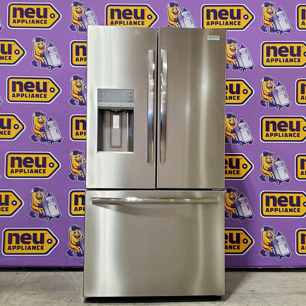 Frigidaire 27.8-cu ft ENERGY STAR French Door Refrigerator with Dual Ice Maker in Fingerprint Resistant Stainless Steel - 3SD764 - GRFS2853AF - Scratch & Dent (Minor)