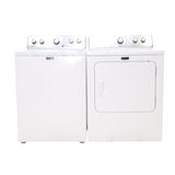 Neu Preferred Maytag High Capacity Impeller Washer & Electric Dryer Set: 3.8 cu. ft. High Capacity Impeller Washer With Extra Water Cycle / Option & 7.0 cu. ft. Electric 220v Dryer With Auto Sensor Dry  - Certified Refurbished