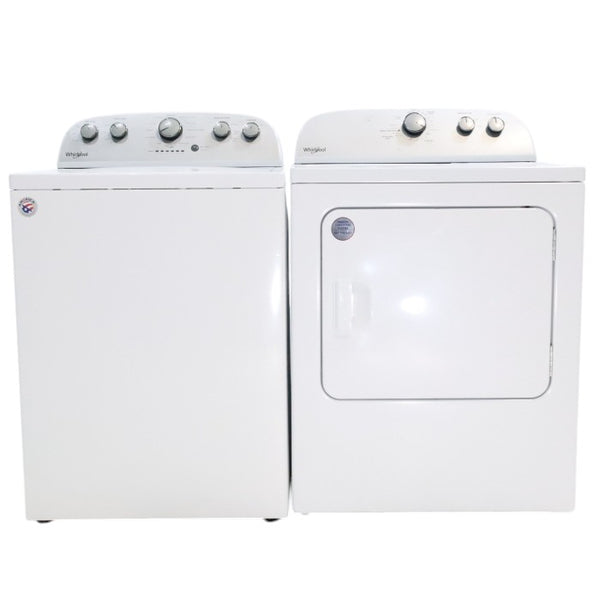Neu Preferred Whirlpool High Capacity Impeller Washer & Electric Dryer Set: 3.8 cu. ft. High Capacity Impeller Washer With Extra Water Cycle / Option & 7.0 cu. ft. Electric 220v Dryer With Auto Sensor Dry  - Certified Refurbished