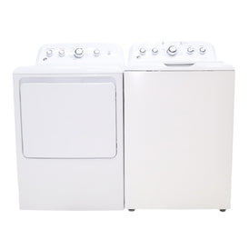 Pictures of Neu Select GE High Capacity Agitator Washer & Electric Dryer Set: 4.2 cu. ft. High Capacity Agitator Washer With Extra Water Cycle / Option & 7.2 cu. ft. Electric 220v Dryer With Auto Sensor Dry - Certified Refurbished - Neu Appliance Outlet - Discount Appliance Outlet in Austin, Tx