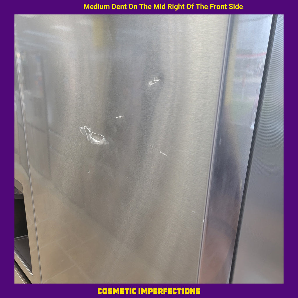 Pictures of LG 23 cu. ft. Side-by-Side Counter-Depth Refrigerator with Smooth Touch Dispenser 21SD011 - LRSXC2306S - Scratch & Dent (Minor) - Neu Appliance Outlet - Discount Appliance Outlet in Austin, Tx
