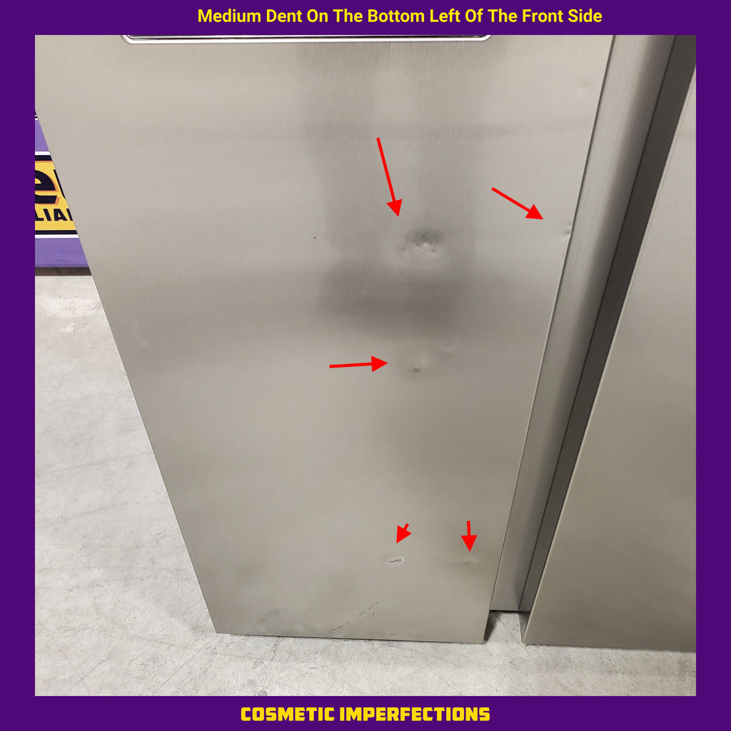 Pictures of Samsung 27.4-cu ft Side-by-Side Refrigerator with Ice Maker in Fingerprint Resistant Stainless Steel 4SD414 - RS27T5200SR - Scratch & Dent (Moderate) - Neu Appliance Outlet - Discount Appliance Outlet in Austin, Tx