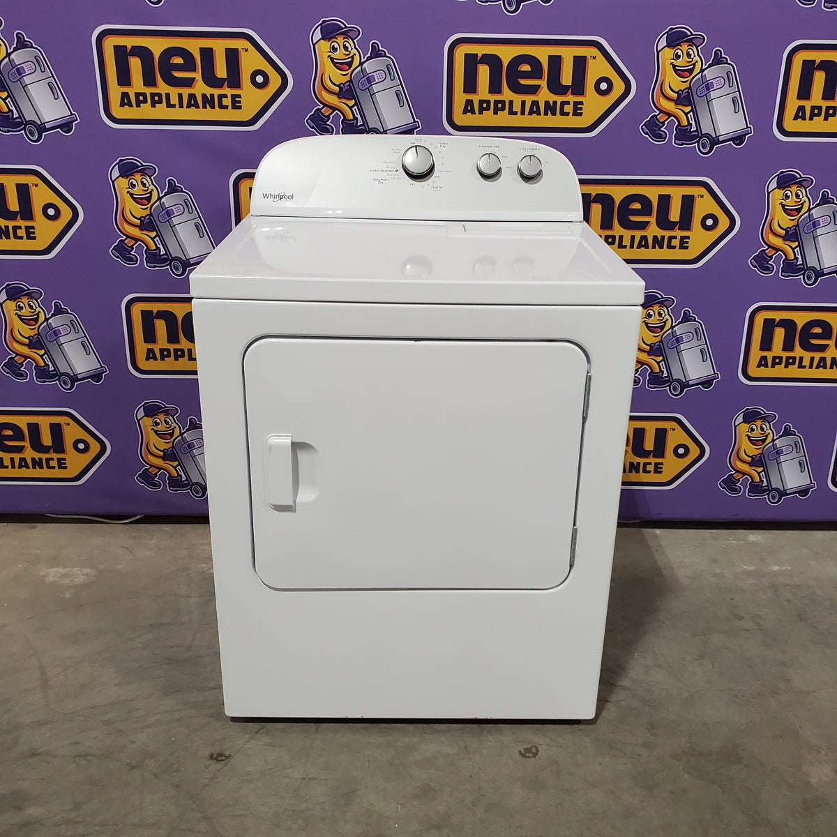 Whirlpool White Electric Extra Large 7.0 Cu. Ft. Dryer with Wrinkle Shield 22221438 - WED4815EW - Scratch & Dent (Moderate)