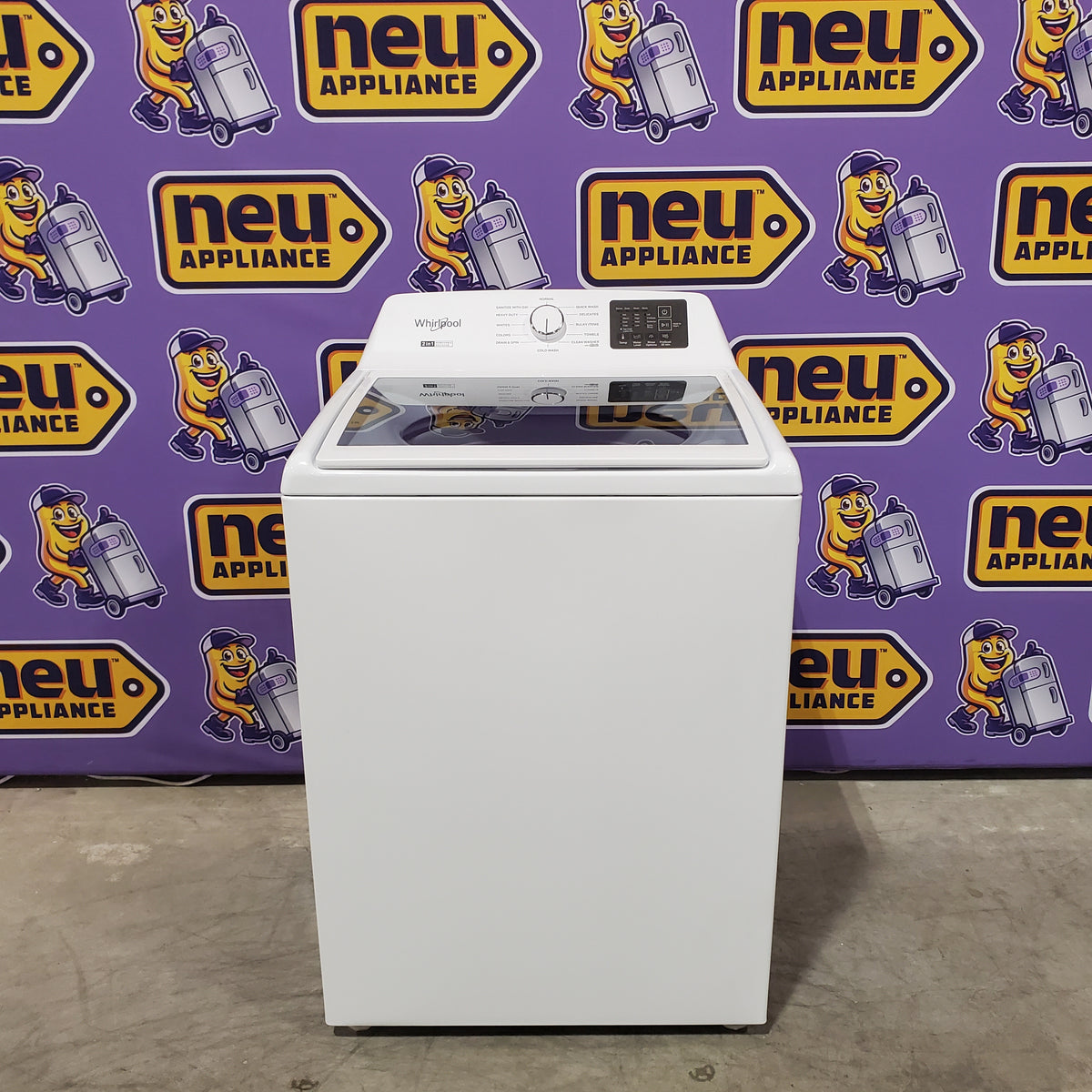 Whirlpool® 4.2-4.3 Cu. Ft. Top Load Washer with 2-in-1 Removable Agitator and Soft Close Glass Lid 22221434 - WTW4307SW - Scratch & Dent (Minor)