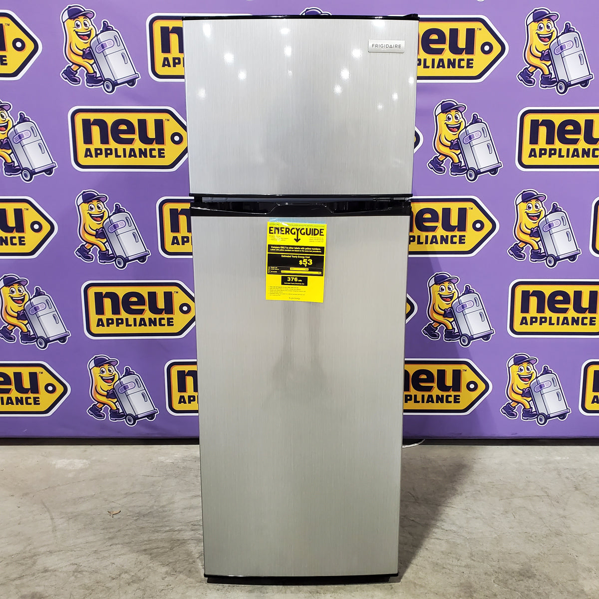 Frigidaire 7.5 cu. ft. Mini Refrigerator with Top Freezer in Stainless Look EFR780-6COM - Open Box