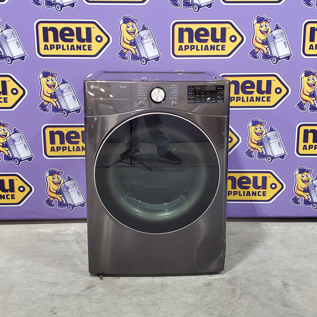 LG Front Load 4.5 Cu. Ft. Washer with TurboWash 360 Technology WM4000HBA - Scratch & Dent (Minor) and LG Smart Wi-Fi Enabled Front Load Electric 7.4 Cu. Ft. Dryer with TurboSteam 16078 - DLEX4000B - Scratch & Dent (Moderate)