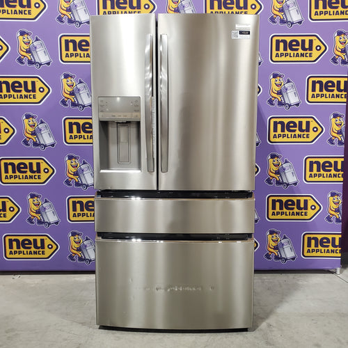 Frigidaire Gallery 22 Cu. Ft. 4-Door Counter-depth French Door Refrigerator with Ice Maker (Fingerprint Resistant Stainless Steel) ENERGY STAR 3SD1018 - GRMC2273CF - Scratch and Dent (Moderate)