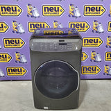 Samsung 5.5 cu. ft. Smart Washer with FlexWash™ in Black Stainless Steel 31132SD69 - WV55M9600AV - Scratch & Dent (Minor)