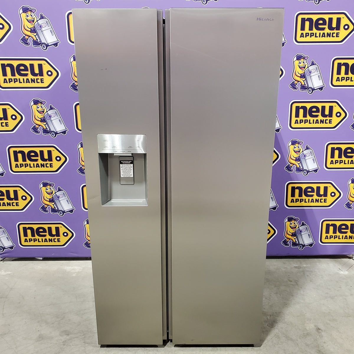 Hisense 29.1 cu. ft. Standard Depth Side by Side Refrigerator Stainless Steel 22133SD188 - HRS290P5FSE - Scratch & Dent (Minor)
