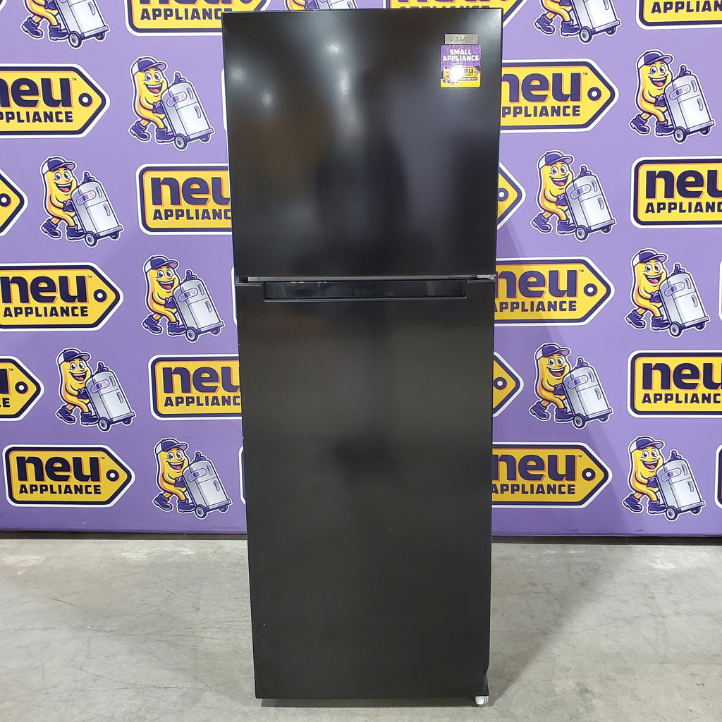 Vissani Black Top Freezer 10.1 Cu. Ft. Refrigerator with No Frost Design 25137SD741 - MDTF10BK - Scratch & Dent (Moderate)