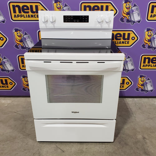 Whirlpool 5-Element Freestanding Electric Range in White with Air Cooking Technology 25138SD762 - WFES5030RW - Scratch & Dent (Minor)