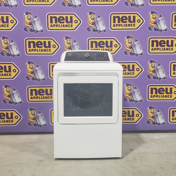 GE Electric 7.4 Cu. Ft. Front Load Dryer with Sensor Dry in White GTD58EBSVWS - Scratch & Dent (Minor)
