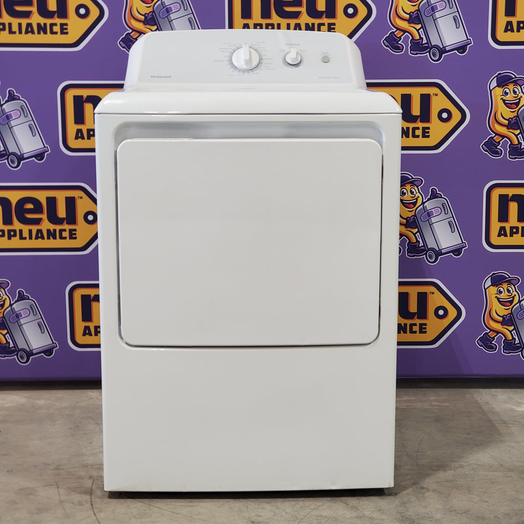 Pictures of GE White Energy Star Certified Electric Aluminized Alloy Drum Dryer with Sensor Dry and Extended Tumble GTD65EBSJWS - Scratch and Dent (Minor) - Neu Appliance Outlet - Discount Appliance Outlet in Austin, Tx