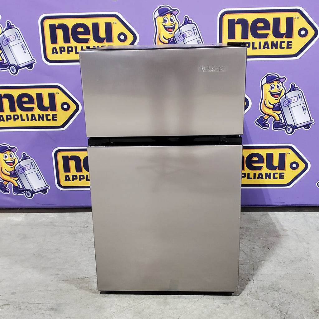 Vissani 3.1 cu. ft. 2-Door Mini Refrigerator in Stainless Steel with Freezer, ENERGY STAR 25SA133 - HVDR31GSE