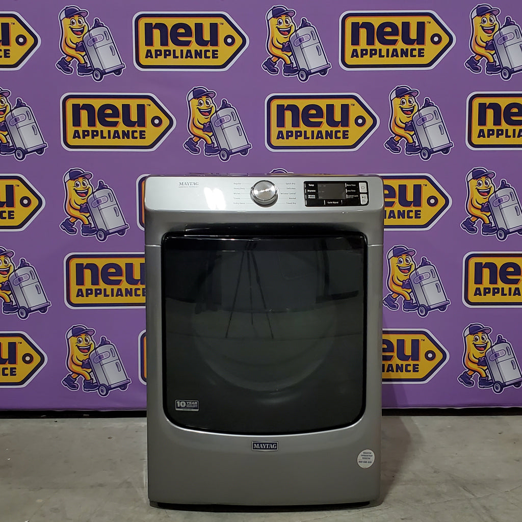 Maytag 4.5-cu ft High Efficiency Stackable Steam Cycle Front-Load Washer MHW5630HC - Scratch & Dent (Minor) and Maytag 7.3-cu ft Stackable Vented ENERGY STAR Electric Dryer 16059 - MED5630HC - Scratch & Dent (Minor)