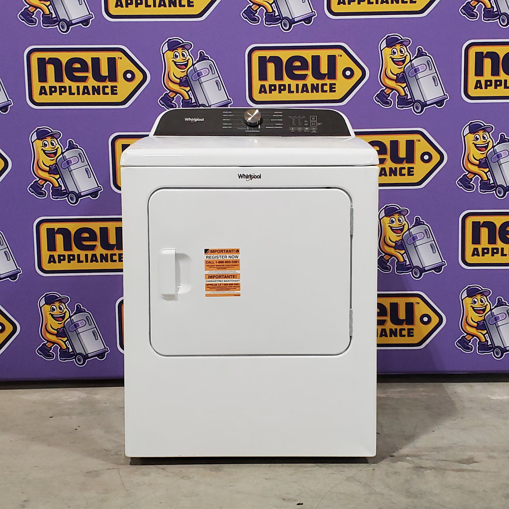 Pictures of Whirlpool White Electric 7.0 Cu. Ft. Dryer with Moisture Sensing and Steam Refresh Cycle WED6150PW - Scratch and Dent (Minor) - Neu Appliance Outlet - Discount Appliance Outlet in Austin, Tx