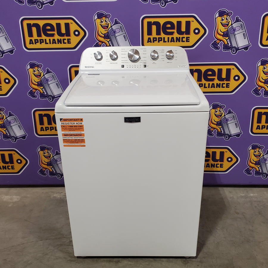 Maytag Top Load 4.5 Cu. Ft. Washer with Extra Power MVW5035MW - Scratch & Dent (Moderate) and Maytag Top Load 7.0 Cu. Ft. Electric Dryer with Wrinkle Prevent Phase 16223 - MED4500MW - Scratch & Dent (Minor)