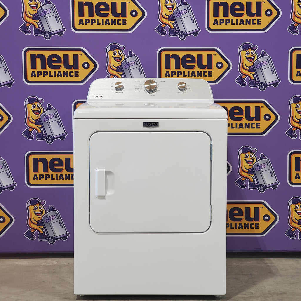 Pictures of Maytag 4.5 cu. ft. Capacity Top Load Washer with Power™ Agitator and Deep Fill MVW4505MW - Open Box and Maytag 7.0 cu. ft. Capacity Top Load Electric Wrinkle Prevent Dryer MED4500MW - Scratch & Dent (Minor) - Neu Appliance Outlet - Discount Appliance Outlet in Austin, Tx