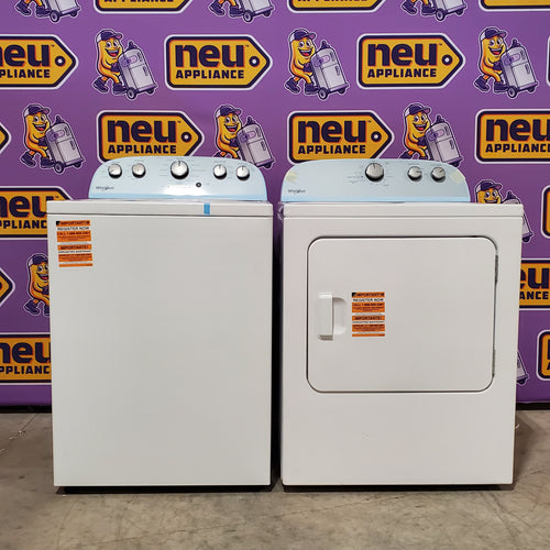 Whirlpool Top Load 3.5 Cu. Ft. Washer with Deep Water Wash Option WTW4816FW - Open Box and Whirlpool Vented 7.0 Cu. Ft. Electric Dryer 16048 - WED4815EW - Scratch & Dent (Minor)