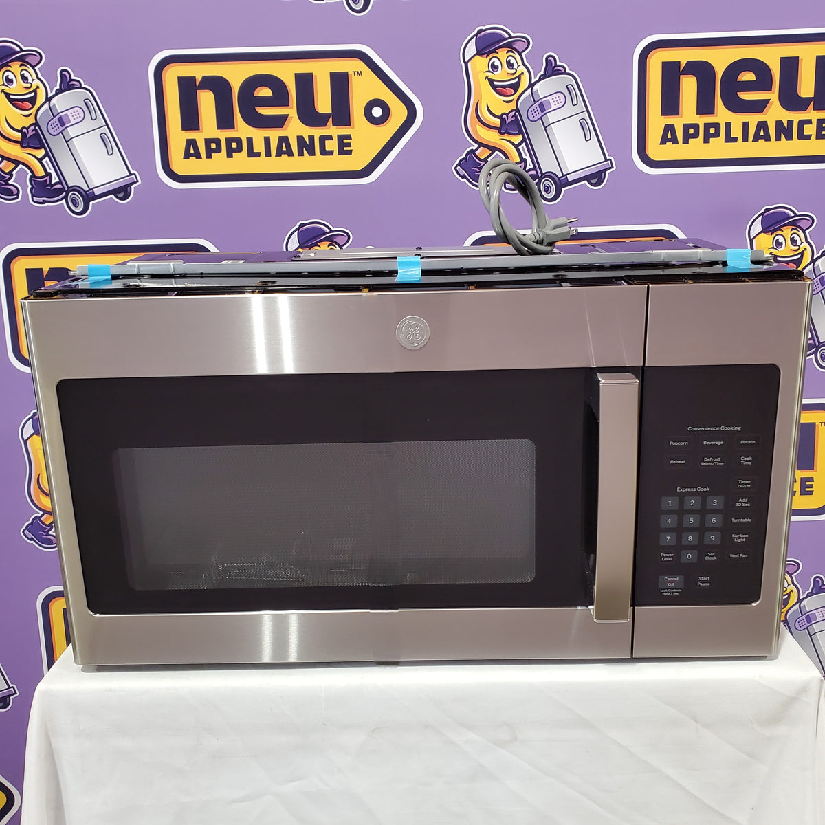 GE® 1.6 Cu. Ft. Over-the-Range Microwave Oven in Stainless Steel 251316SD1197 - JVM3160RFSS - Scratch & Dent (Minor)
