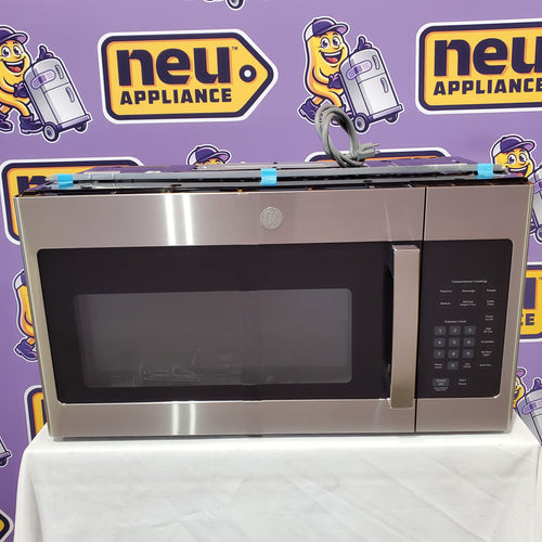 Pictures of GE® 1.6 Cu. Ft. Over-the-Range Microwave Oven in Stainless Steel 251316SD1197 - JVM3160RFSS - Scratch & Dent (Minor) - Neu Appliance Outlet - Discount Appliance Outlet in Austin, Tx