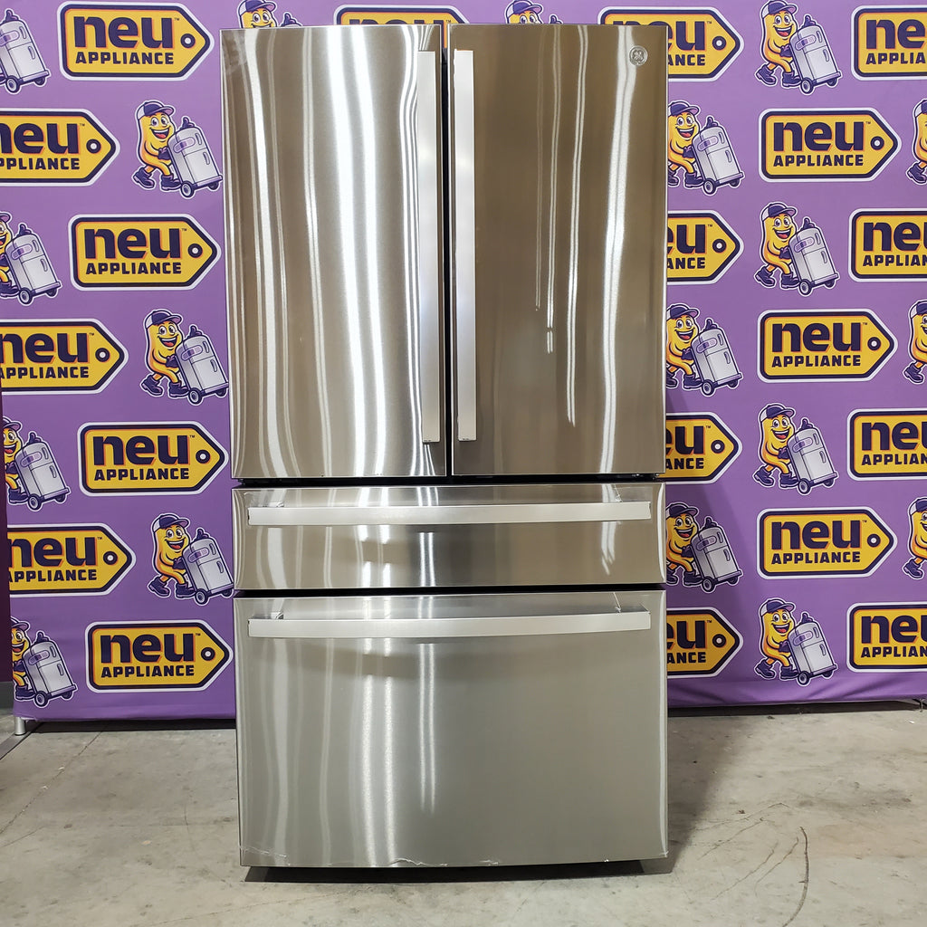 GE Profile™ ENERGY STAR® 29 Cu. Ft. Smart Fingerprint Resistant 4-Door French-Door Refrigerator with Door In Door GE9853 - PGD29BYTFS - New in Box