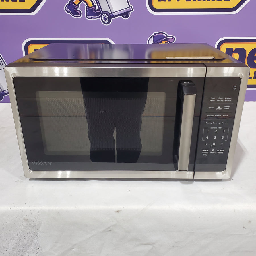 Vissani 0.9 cu. ft. 900-Watt Countertop Microwave in Stainless Steel EM0P02A2KJCL - Scratch & Dent (Minor)