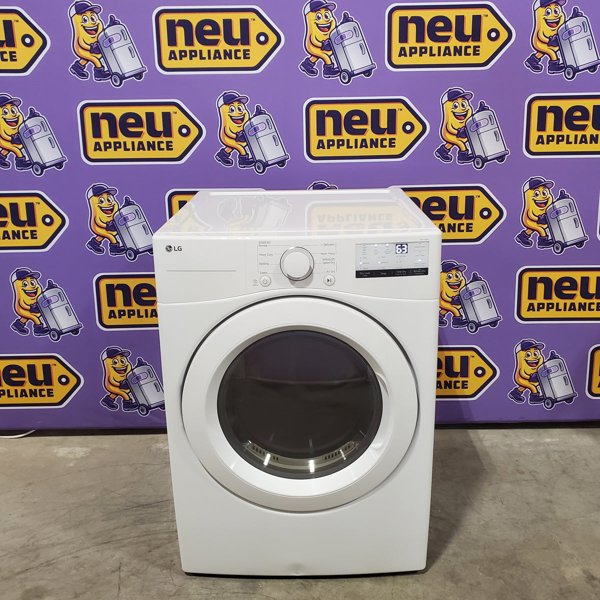LG 7.4 cu. ft. Ultra Large Capacity Front Load Gas Dryer in White 31133SD158 - DLG3401W - Scratch & Dent (Moderate)