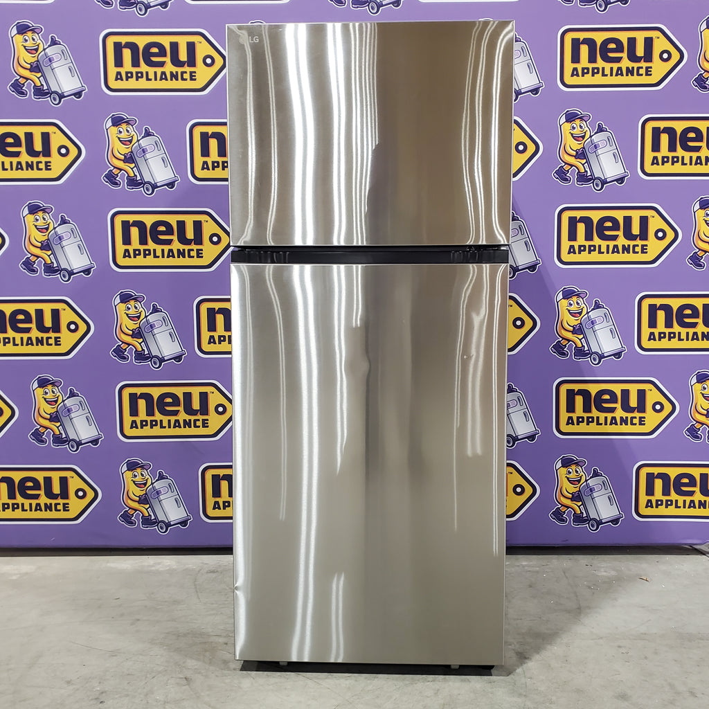 LG Print Proof Stainless Steel 18 cu.ft. Garage Ready Top Freezer Refrigerator with Multi-Air Flow System 3SD895 - Open Box