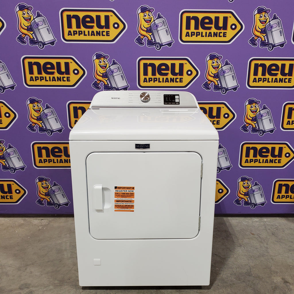 Pictures of Maytag Top Load 4.8 cu ft Washer with Deep Fill and Slow-Close Glass Lid MVW6200KW - Scratch & Dent (Minor) and Maytag 7.0 cu. ft Top Load Gas Dryer with Moisture Sensing 16167 - MGD6200KW - Scratch and Dent (Minor) - Neu Appliance Outlet - Discount Appliance Outlet in Austin, Tx