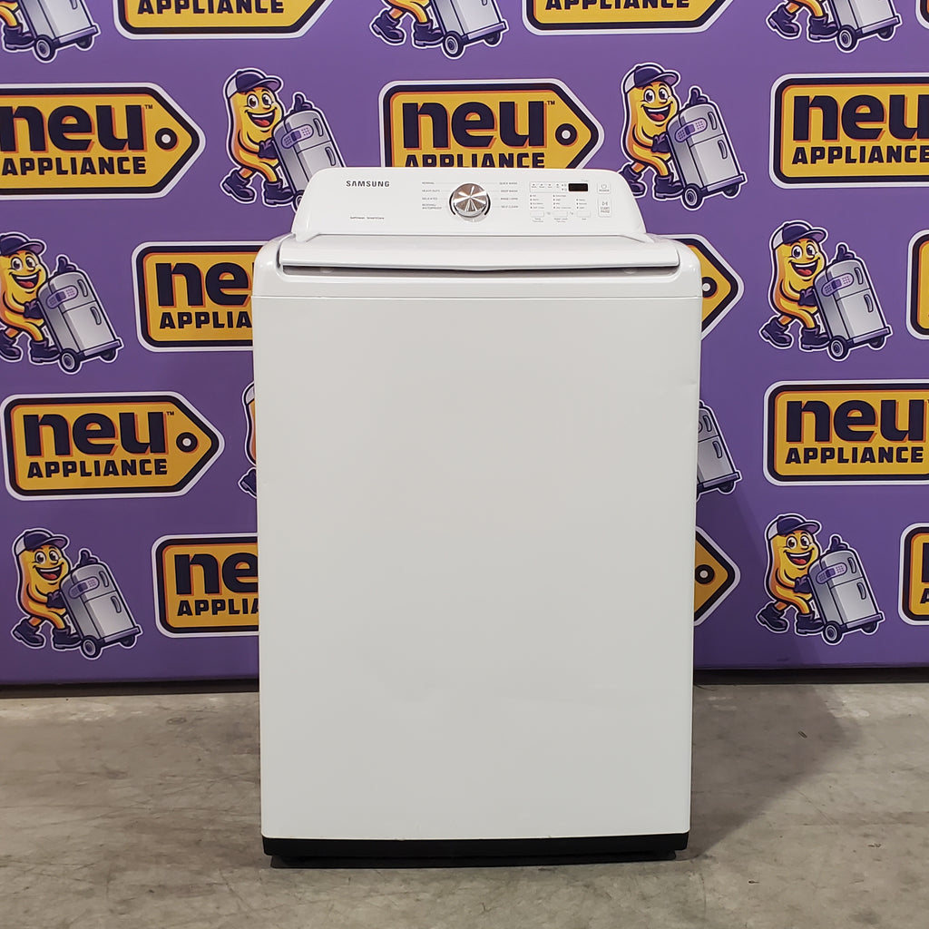 Pictures of Samsung 4.5 cu. ft. Top Load Washer with Vibration Reduction Technology+ in White 1CR04118 - WA45T3200AW - Certified Refurbished - Neu Appliance Outlet - Discount Appliance Outlet in Austin, Tx