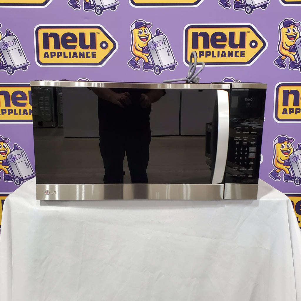 Pictures of LG PrintProof Stainless Steel LG 1.8 cu. ft. Over The Range Microwave with Scan-to-Cook 17SD226 - MVEM1825F - Open Box - Neu Appliance Outlet - Discount Appliance Outlet in Austin, Tx