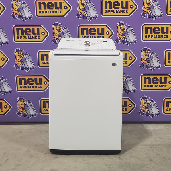 Samsung Top Load 4.5 Cu. Ft. Washer with Soft Close Lid and Vibration Reduction Technology+ WA45T3200AW - Open Box