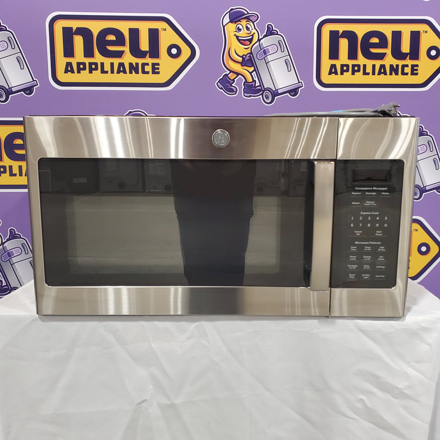 GE Over-The-Range 1.7 Cu. Ft. Microwave Oven with Weight/Time Defrost and Turntable On/Off 5SD277 - JVM6172SKSS - Open Box