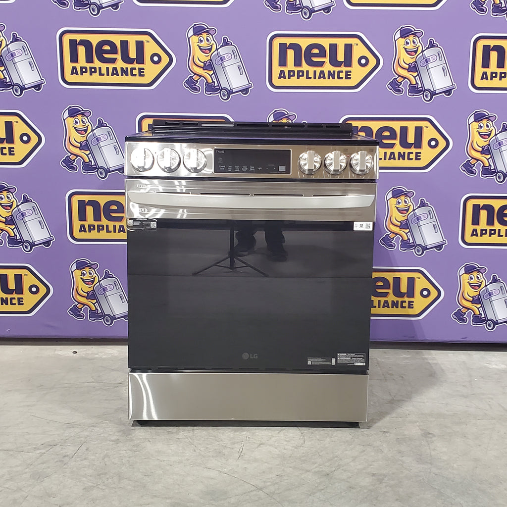 Pictures of LG 6.3 cu. ft. Smart Wi-Fi Enabled Fan Convection Electric Slide-in Range with Air Fry & EasyClean® 3SD691 - LSEL6333F - Open Box - Neu Appliance Outlet - Discount Appliance Outlet in Austin, Tx