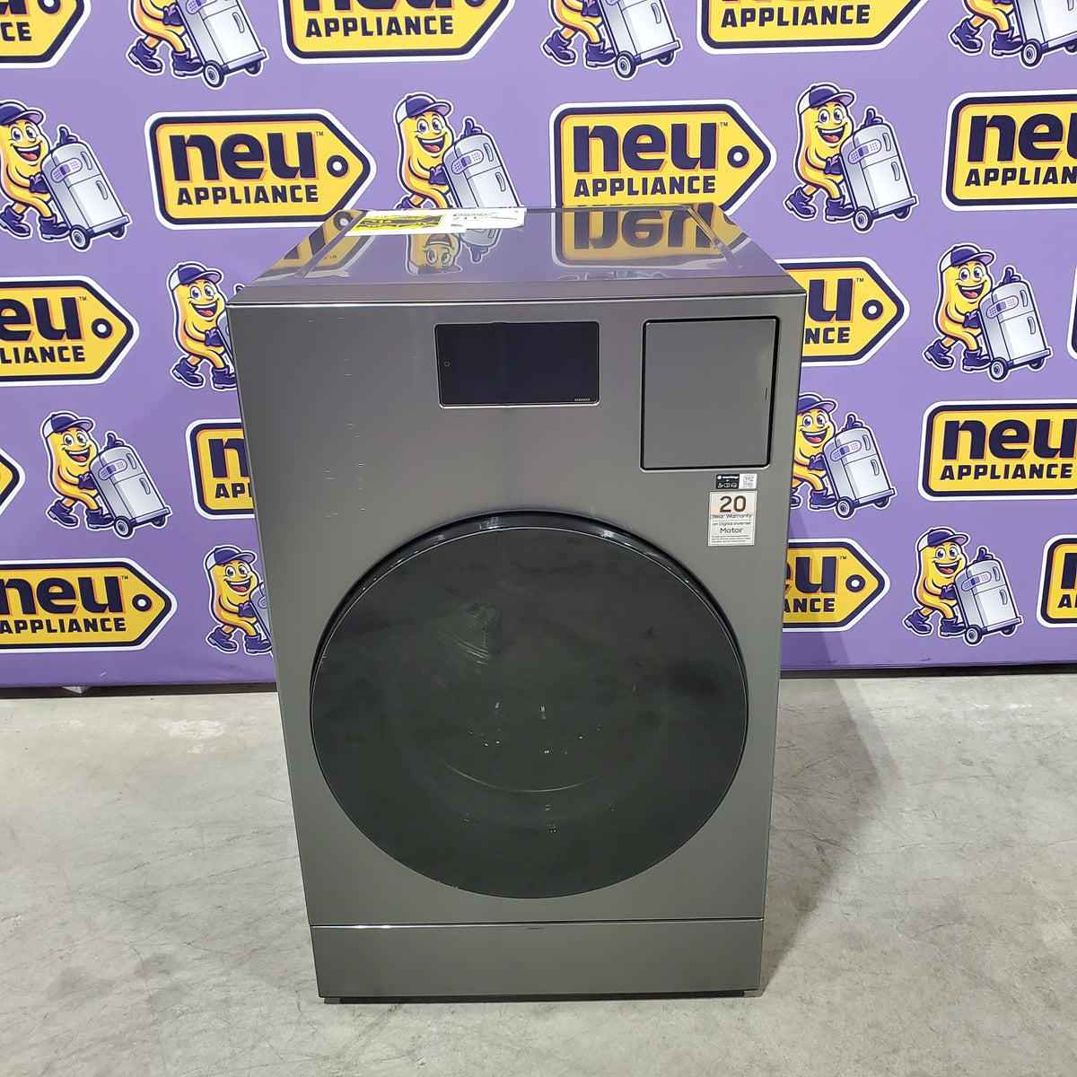 Samsung 5.3 cu. ft. Bespoke AI Laundry Vented Combo™ All-in-One Ultra Capacity Washer and Electric Dryer with AI Home in Dark Steel 22133SD185 - WD90F53AVS - Open Box