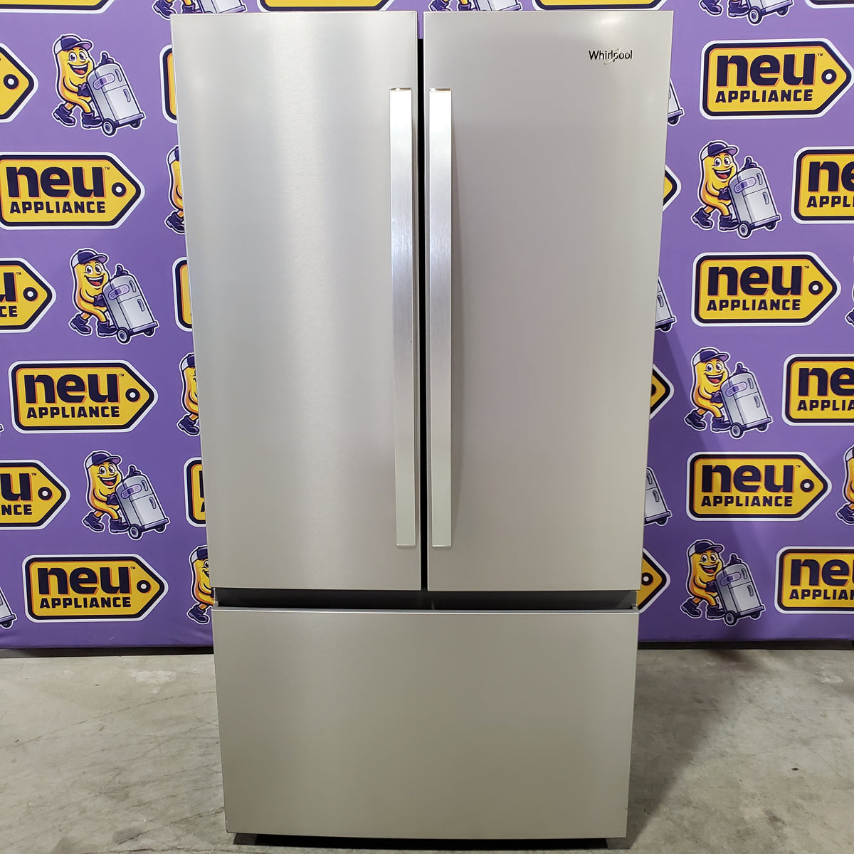 Whirlpool French Door 31 Cu. Ft. Refrigerator with Total Coverage Cooling in Fingerprint Resistant Stainless Steel 22134SD225 - WRFF3136SZ - Scratch & Dent (Minor)