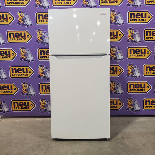 Frigidaire 30" Wide Garage Ready Top Freezer 18 Cu. Ft. Refrigerator with EvenTemp Cooling System and Spacious Interior Storage in White - 5SD200 - FFTR1814WW - Scratch & Dent (Minor)