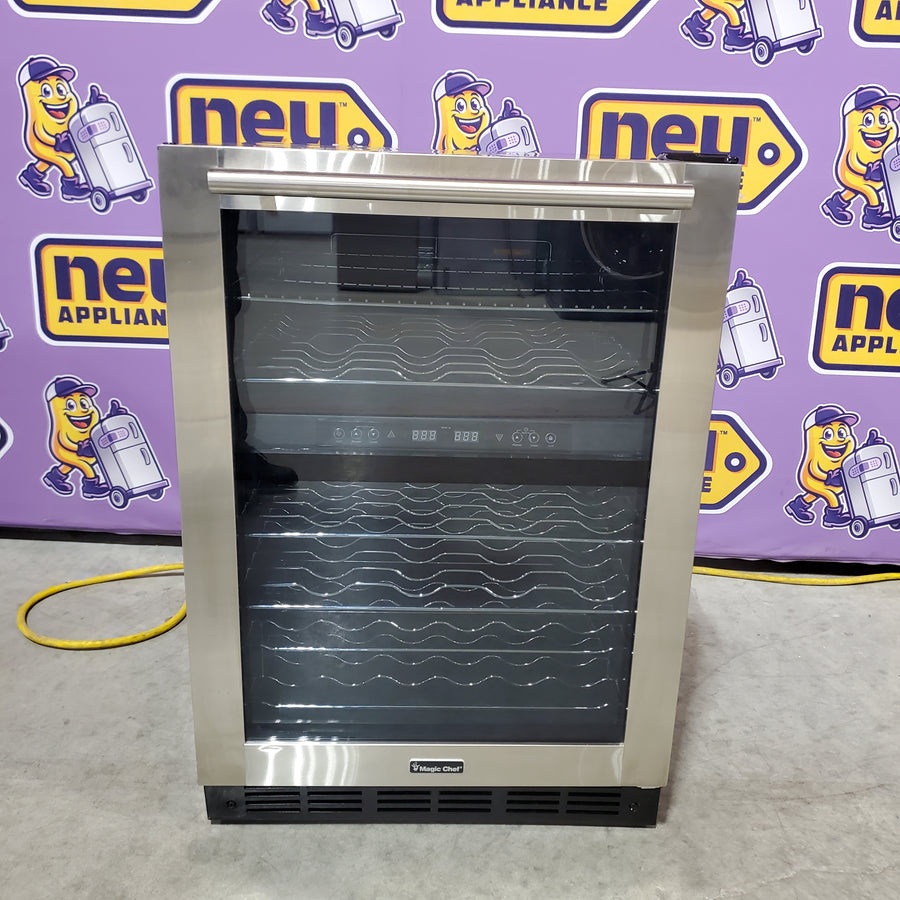 Magic Chef 44 Bottle Dual Zone Wine Cooler in Stainless Steel HMWC44DZ - Scratch & Dent (Minor)