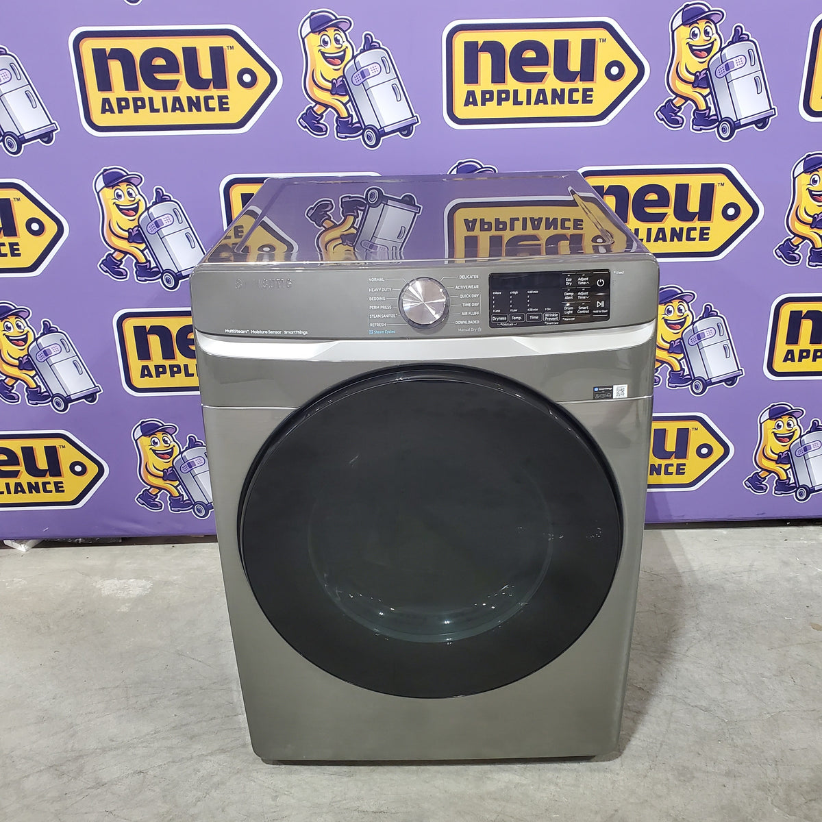 Samsung 7.5 cu. ft. Front Load Electric Dryer with Steam 22131SD77 - DVE45B6300P - Scratch & Dent (Minor)