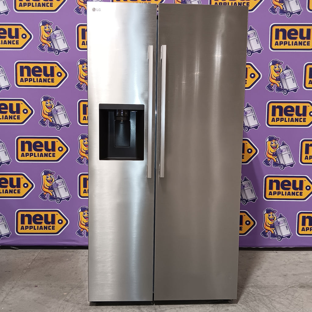 LG 27 cu. ft. Standard-Depth, Side-by-side Refrigerator, with Ice and Water and Bar Handle Design 7SD552 - LS27T3230S - Open Box