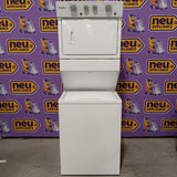 Whirlpool 28 in. Wide 3.5 cu. ft. Washer and 5.9 cu. ft. Electric Dryer Laundry Center with AutoDry Drying System 31132SD65 - WET4027HW - Scratch & Dent (Minor)