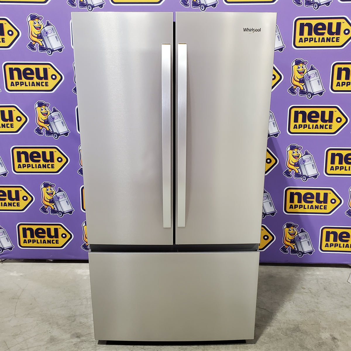 Whirlpool French Door 31 Cu. Ft. Refrigerator with Total Coverage Cooling in Fingerprint Resistant Stainless Steel 22131SD115 - WRFF3136SZ - Scratch & Dent (Minor)