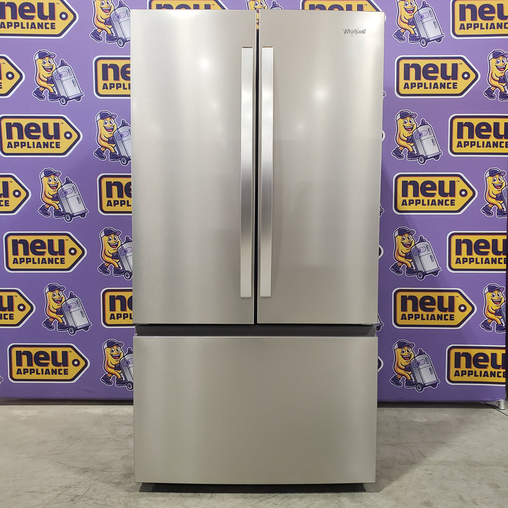 Pictures of Whirlpool French Door 31 Cu. Ft. Refrigerator with Total Coverage Cooling in Fingerprint Resistant Stainless Steel 3SD652 - WRFF3136SZ - Open Box - Neu Appliance Outlet - Discount Appliance Outlet in Austin, Tx