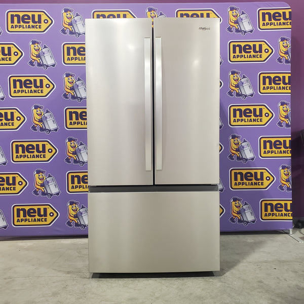 Whirlpool French Door 31 Cu. Ft. Refrigerator with Total Coverage Cooling in Fingerprint Resistant Stainless Steel - 3SD474 - WRFF3136SZ - Scratch & Dent (Minor)