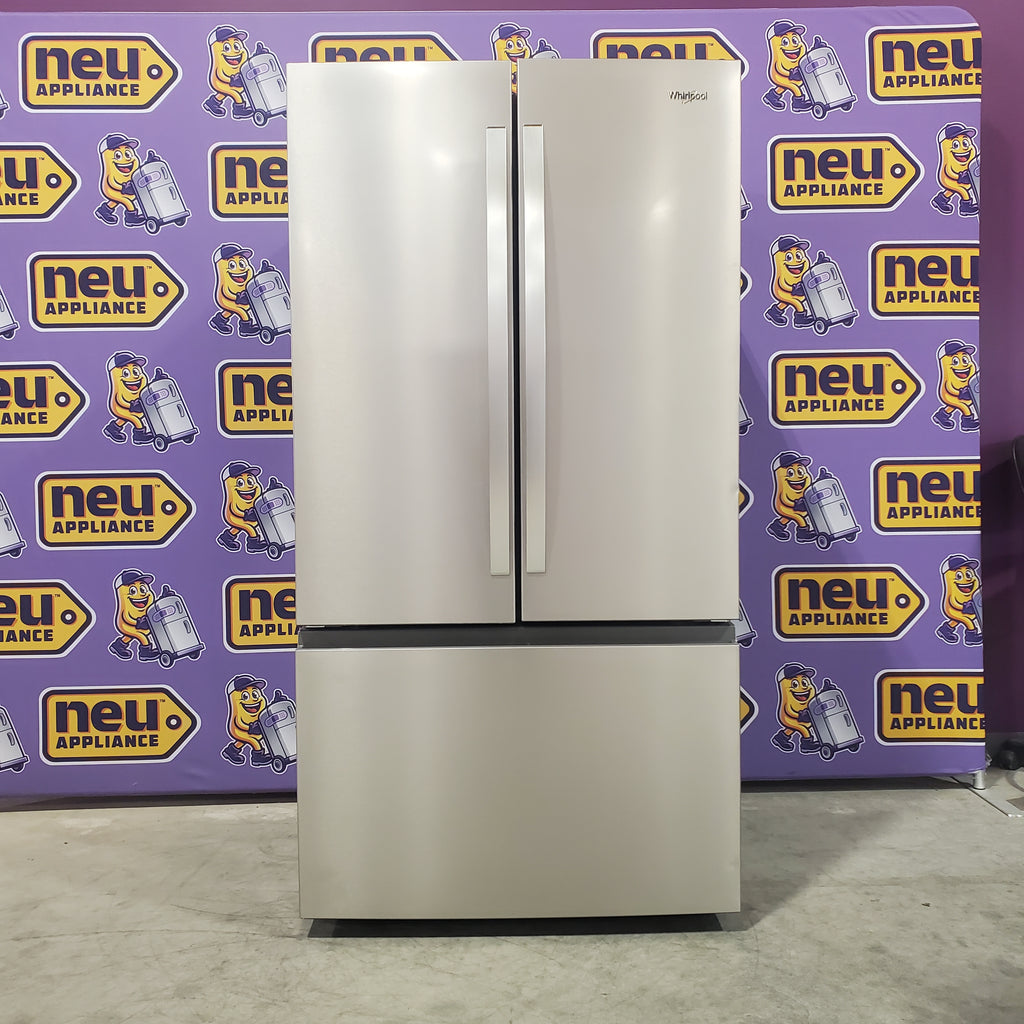Pictures of Whirlpool French Door 31 Cu. Ft. Refrigerator with Total Coverage Cooling in Fingerprint Resistant Stainless Steel - 3SD474 - WRFF3136SZ - Scratch & Dent (Minor) - Neu Appliance Outlet - Discount Appliance Outlet in Austin, Tx