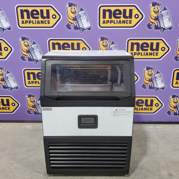Hooure 24.4 in. 450 lb. /24 H Full Ice Sizes Commercial Freestanding Ice Maker, Half Size Cubes, Water Filter, Black 25SA198 - PN144ES - Scratch & Dent (Minor)