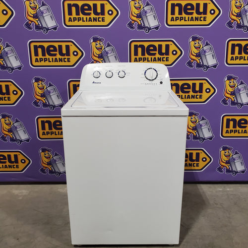 Amana Top Load 3.8 Cu. Ft. Washer with High Efficiency Agitator in White 22132SD124 - NTW4519JW - Scratch & Dent (Minor)