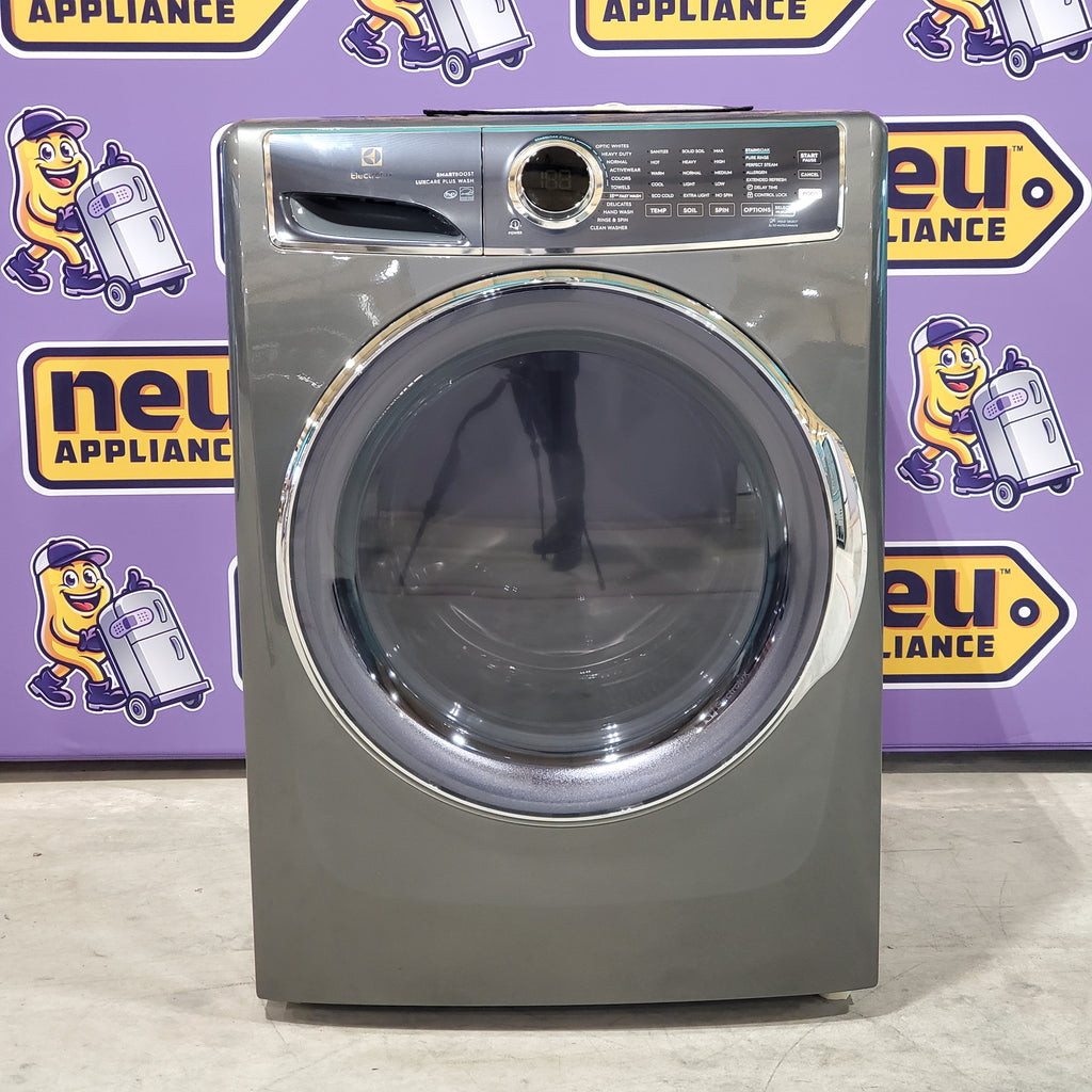 Pictures of Electrolux Titanium 600 Series Front Load 4.5 Cu. Ft. Washer with Smartboost ELFW7637AT and Optic Whites Cycle and Electrolux Titanium 600 Series 8.0 Cu. Ft. Dryer with Balanced Dry and Instant Refresh Cycle ELFE7637AT - Open Box - Neu Appliance Outlet - Discount Appliance Outlet in Austin, Tx